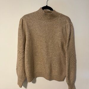 George puff sleeve heart sweater